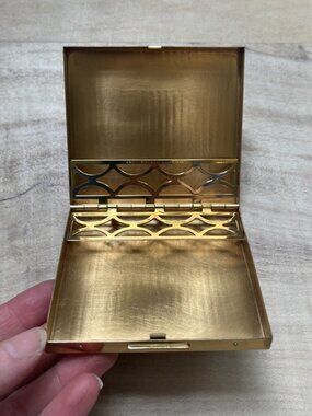 Elgin American Vintage Gold-Tone Slim Compact Card Case